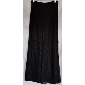 Street Culture Lace Wide‎ Leg Elastic Waist Pants Size M